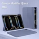 Силиконовый чехол обложка + Pencil Direct Charge + Pencil Holder BBM1 для iPad Pro 13" 2024 (M4)/2025(M5) Серо-фиолетовый - изображение 2
