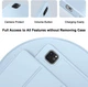 Силиконовый чехол обложка + Pencil Direct Charge + Pencil Holder BBM1 для iPad Pro 11" 2024 (M4)/2025(M5) Голубой - изображение 6