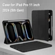Силиконовый чехол обложка + Pencil Direct Charge + Pencil Holder BBM1 для iPad Pro 11" 2024 (M4)/2025(M5) Черный - изображение 2