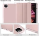 Силіконовий чохол обкладинка + Pencil Direct Charge + Pencil Holder BBM1 для iPad Pro 12.9" 2020/2021/2022/Air 13" 2024(M2)/2025(M3)/2026(M4) Рожевий - зображення 6