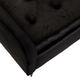 Ławka Homla VENLO welurowa 100 x 39 x 45 cm czarna (5904183820811) - obraz 6