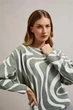 Светр жіночий MOODO 4522 XXL оливковий - изображение 2