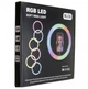 MJ36 кольцевая LED лампа 36 см RGB USB питание + Штатив 2.1м - изображение 10