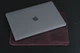 Чохол для MacBook Модель H1 з натуральної шкіри колір Бордо - зображення 4