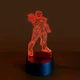 3D ночник CREATIVE подарочная ночная LED лампа светодиодный светильник Железный человек 7 цветов на батарейках из акрила для дома спальни детской оригинальный интерьерный декор романтический подарок парню мужу - изображение 1