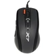 Мышь проводная компьютерная A4Tech X-718BK 3200dpi с сенсором Agilent и кнопкой 3xFire Black - изображение 1