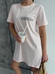 Жіноча футболка-туніка Be Happy з коротким рукавом COSY XL Рожевий (cosy4178702s4) - изображение 3