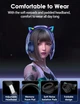 Игровые Bluetooth наушники Onikuma с кошачьими ушками, RGB подсветкой и микрофоном Беспроводные наушники для геймеров и стримеров - изображение 6
