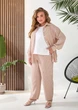 Жіночий лляний костюм трійка (брюки+майка+сорочка) Uaclothes 54-56 Бежевий (like33331-135451359) - зображення 1