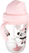 Kubek niekapek Canpol Babies Exotic Animals z rurką i odważnikiem 270 ml Różowy (5901691852754) - obraz 5