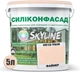 Цветная фасадная Силиконовая краска SkyLine Силиконфасад 0515-Y60R Файнер 5 л (4821044018211) - изображение 2