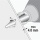 Wiertło stopniowe do metalu z powłoką tytanową YATO HSS-TiN 10-45 mm (YT-44742) - obraz 4