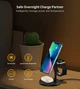 Бездротовий зарядний пристрій Choetech Magnetic 3 in 1 Magnetic Wireless Charging Stand Black (T585-F-BK) - зображення 6