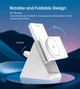Бездротовий зарядний пристрій Choetech 3 in 1 Desktop Charger Stand White (T600-F) - зображення 6