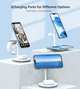 Бездротовий зарядний пристрій Choetech Magnetic 3 in 1 Magnetic Wireless Charging Stand White (T585-F) - зображення 4