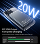 Додаткова зовнішня батарея Choetech PD 20W 10000 mAh Ultra-Thin Magnetic Power Bank Black (B739-BK) - зображення 6