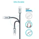 Кабель Choetech PD100W USB-C to USB-C Nylon Cable (1.8m) Black (XCC-1002) - изображение 6