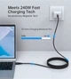 Кабель Choetech PD3.1 240W USB-C to USB-C 1.8M Magnet Cable Black (XCC-1051) - изображение 4