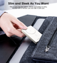 Додаткова зовнішня батарея Choetech PD 20W 10000 mAh Ultra-Thin Magnetic Power Bank White (B739-WH) - зображення 5