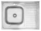 Кухонная мойка KRONER (KRP) Polierte-6080L D0.6T160 - изображение 1