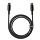 USB кабель Type-C на Type-C BASEUS Tungsten Gold Fast Charging |2m, 100W, 5A|. Black - изображение 3
