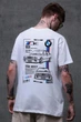 Чоловіча Оверсайз Футболка З Принтом Without BMW 2XL/3XL White - изображение 2