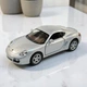 Детская металлическая машинка Porsche Cayman S игрушечная коллекционная масштабная железная авто модель игрушка для детей Порше открываются двери серая 12.5 см (KT5307W+G) - изображение 2