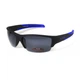 Очки поляризационные BluWater Daytona-2 Polarized (gray), серые в черно-синей оправе - изображение 1