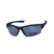 Очки поляризационные BluWater Daytona-1 Polarized (gray), серые в черно-синей оправе - изображение 1