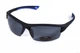 Очки поляризационные BluWater Daytona-1 Polarized (gray), серые в черно-синей оправе - изображение 4