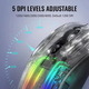 Мышь беспроводная игровая Attack Shark X2 PRO безшумная с зарядной базой 2,4G+Bluetooth Black - изображение 4