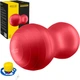 Мяч для фитнеса (арахис) 4FIZJO Air Ball Peanut 45 x 90 см Anti-Burst Red (P-5907739318558) - изображение 1
