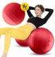 Мяч для фитнеса (арахис) 4FIZJO Air Ball Peanut 45 x 90 см Anti-Burst Red (P-5907739318558) - изображение 5
