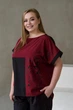 Костюм женский летний Olis-style Кетлин 56 Черно-Бордовой (ROZ6601061369) - изображение 5