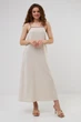 Сарафан максі з додаванням льону Wear me S Бежевий (16_25_11120) - изображение 1
