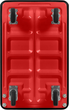 Транспортувальний візок Humberg HM-506 Black-Red (5903890624781) - зображення 4