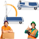 Wózek transportowy Humberg HM-505 White-Blue (5903890618421) - obraz 9