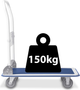 Wózek transportowy Humberg HM-505 White-Blue (5903890618421) - obraz 12