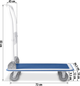 Wózek transportowy Humberg HM-505 White-Blue (5903890618421) - obraz 13