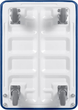 Транспортувальний візок Humberg HM-506 White-Blue (5903890618438) - зображення 4