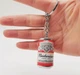 Брелок для ключей в виде пивной бутылки Budweiser пиво 4см Цвет Красный - изображение 2