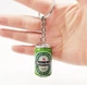 Брелок для ключей в виде пивной бутылки Heineken пиво 4см Цвет Зеленый - изображение 1