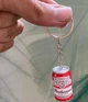 Брелок для ключей в виде пивной бутылки Budweiser пиво 4см Цвет Красный - изображение 4