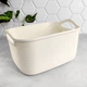 Пластиковая корзина с ручками 25 x 17 x 13.5 см S White Rose Джут - изображение 1