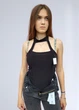 Боді-майка жіноча однотонна з відкритою спинкою Nasty Gal Чорна 9738-1111 S (42) - зображення 3