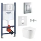 Інсталяція Grohe 5в1 з безободковим унітазом Koller Pool Orion Tornado та сидінням Slim Duroplast/Soft-close (GKOT) - зображення 1
