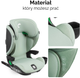 Автокрісло Kidnort Natt DS-010447 100-150 см зелене (5902983631217) - зображення 8