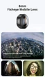 Об'єктив для телефону Ulanzi CL-004 8mm Fisheye Lens UV-F007 - зображення 2