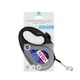 Поводок-рулетка для собак WAUDOG R-leash, рисунок "NASA21", M, до 25 кг, 5 м, светоотражающая черная лента - изображение 2
