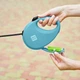 Повідець-рулетка для собак WAUDOG R-leash з контейнером для пакетів, світловідбивна стрічка, L, до 40 кг, 5 м, блакитний - зображення 4